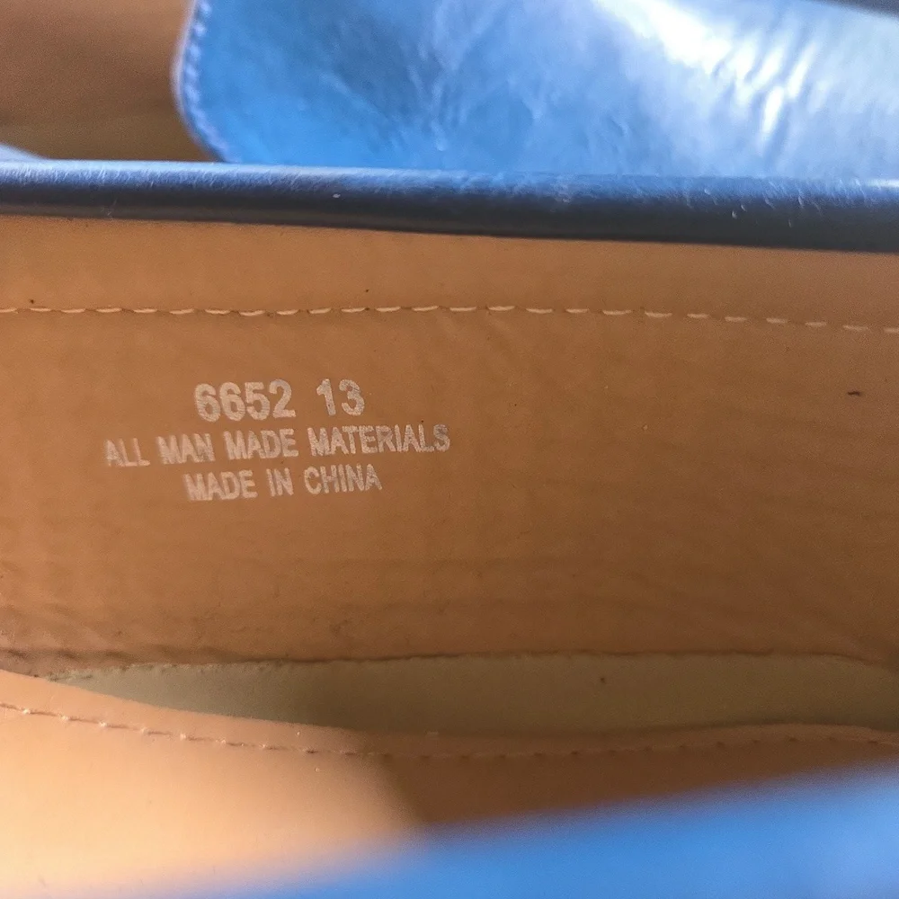 AC Casuals Turquoise Vegan Driving Loafer Size 13